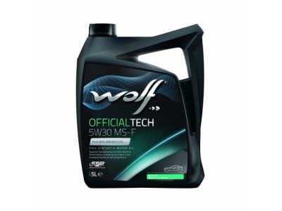 Моторное масло WOLF OFFICIALTECH 5W30 MS-F 5L от WOLF Моторное масло WOLF OFFICIALTECH 5W30 MS-F 5L